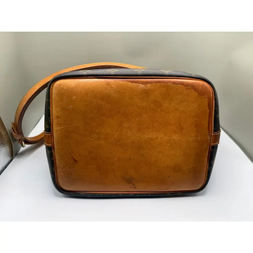Vintage Louis Vuitton Noé Monogram Leather Shoulder Bag Cert. of Authenticity